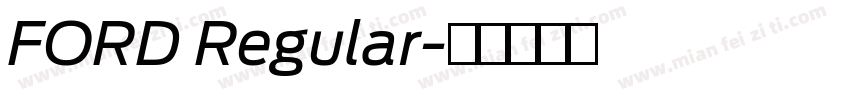 FORD Regular字体转换
